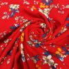 Красная вискоза с цветами