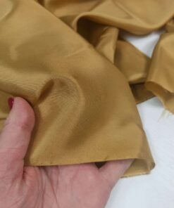 Горчичная тонкая подкладочная вискоза из Италии