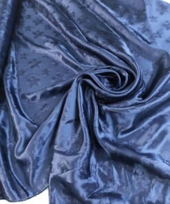 Темно-синяя 100% вискоза для подклада пальто купить в Москве недорого