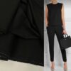Черная костюмная ткань Prada из Италии