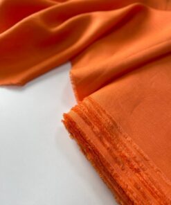 Итальянский оранжевый лён премиум качества купить недорого