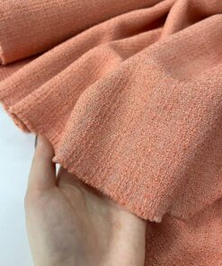 Персиковая Итальянская ткань Шанель купить онлайн