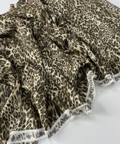 Костюмно-плательная леопардовая вискоза в розницу и оптом купить недорого