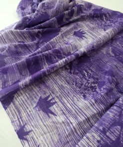 Воздушный фиолетовый хлопок с шелком купить в розницу недорого