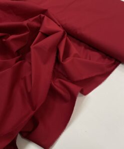 Итальянский красный хлопок с эластаном купить в розницу недорого