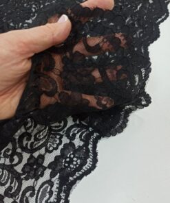 Кордовое чёрное кружево из Италии