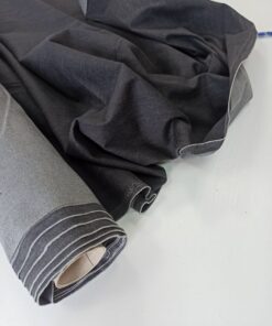 Джинсовая графитовая ткань из Италии трендовые ткани купить онлайн с доставкой