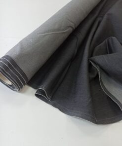 Джинсовая графитовая ткань из Италии купить в розницу недорого