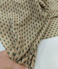 Бежевый Итальянский шелк Max Mara с горошек в розницу и оптом купить недорого