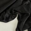 Атласный черный шелк из Италии в розницу и оптом купить недорого