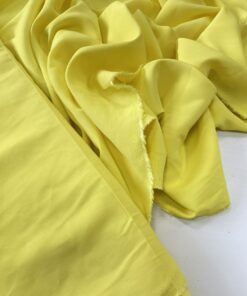 Костюмно-плательная вискоза яркого жёлтого цвета трендовые ткани купить онлайн с доставкой