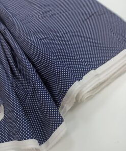 Итальянский темно-синий 100% хлопок в горошек трендовые ткани купить онлайн с доставкой по России