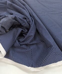 Итальянский темно-синий 100% хлопок в горошек трендовые ткани купить онлайн с доставкой