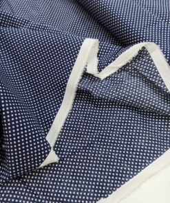 Итальянский темно-синий 100% хлопок в горошек популярные ткани 2024 года из пинтерест