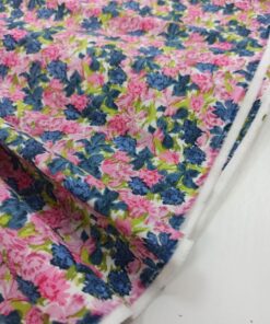 Розовый хлопок репс с мелкими цветами популярные ткани 2024 года из пинтерест