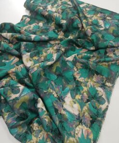 Плательная вискоза с зелено-абстрактными цветами интернет магазин с доставкой по всей РФ