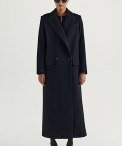 Черная пальтовая ткань от Ralph Lauren купить в интернет-магазине в Москве