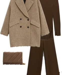 Мягкое бежевое ткань букле для пальто от Ralph Lauren купить в интернет-магазине в Москве