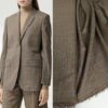 Коричневая костюмная ткань со стока BURBERRY трендовые ткани купить онлайн с доставкой