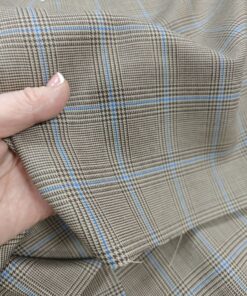 Коричневая костюмная ткань со стока BURBERRY интернет магазин с доставкой по всей РФ