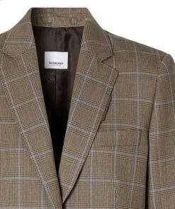 Коричневая костюмная ткань со стока BURBERRY купить в интернет-магазине в Москве