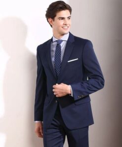 Плотная темно-синяя шерсть от Ralph Lauren для костюмов купить в интернет-магазине в Москве