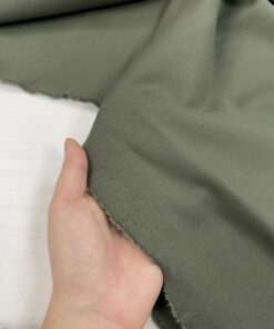 Итальянский трикотаж джерси Пунто Милано зелёного цвета купить в розницу недорого