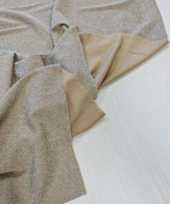 Итальянский трикотаж Пунто Милано серебристый трендовые ткани купить онлайн с доставкой