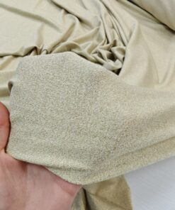 Светло-бежевый тонкий трикотаж с золотым отливом купить в интернет-магазине в Москве