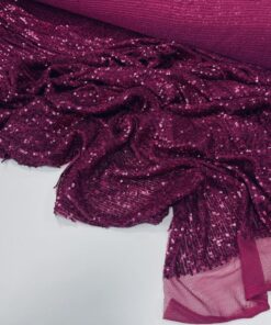 Темно-розовая ткань с пайетками на сетке из Италии популярные ткани 2024 года из пинтерест