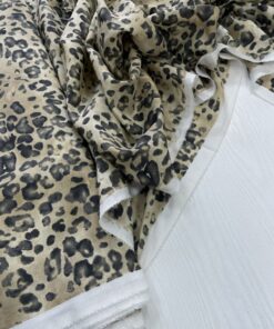 Бежево-черный черный с леопардовым принтом популярные ткани 2024 года из пинтерест