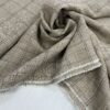 Серо-бежевый 100% лен для костюмов и платьев в розницу и оптом купить недорого