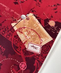 Красно-бордовый трикотаж с принтом из Италии купить в интернет-магазине в Москве