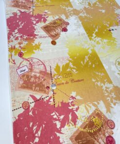 Яркий желто-красный трикотаж с принтом из Италии интернет магазин с доставкой по всей РФ