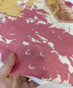 Яркий желто-красный трикотаж с принтом из Италии купить в интернет-магазине в Москве