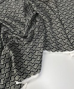 Вискозный крепдешин из Италии с мелким принтом купить в розницу недорого