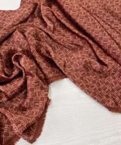 Шелковистая вискоза кирпичного цвета с мелким принтом интернет магазин с доставкой по всей РФ