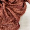 Шелковистая вискоза кирпичного цвета с мелким принтом трендовые ткани купить онлайн с доставкой