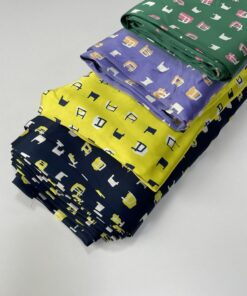 шелковистая вискоза с принтом из Италии купить в Москве со склада недорогие ткани с доставкой