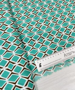 Бюрзовая вискоза с белым принтом из Италии купить в розницу недорого