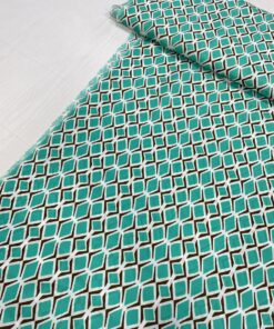 Бюрзовая вискоза с белым принтом из Италии в розницу и оптом купить недорого