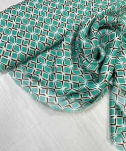 Бюрзовая вискоза с белым принтом из Италии популярные ткани 2024 года из пинтерест