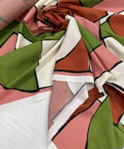 Итальянский хлопок с модным принтом купить в розницу недорого