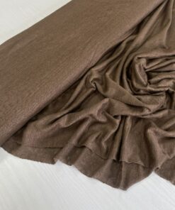 Льняной коричневый трикотаж из Италии в розницу и оптом купить недорого