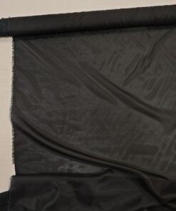 Подкладочная прозрачная черная вискоза с хлопком купить в розницу недорого