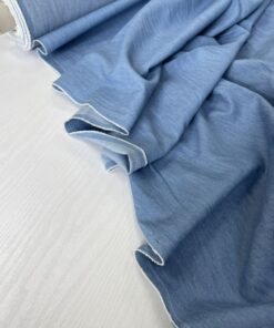 Голубой вываренный хлопок из Италии в розницу и оптом купить недорого