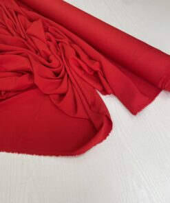 Матовое кади красного цвета из Италии купить в розницу недорого