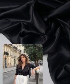 Итальянский однотонный батист черного цвета купить в интернет-магазине в Москве