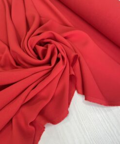 Красная костюмно-плательная вискоза с эластаном купить в розницу недорого
