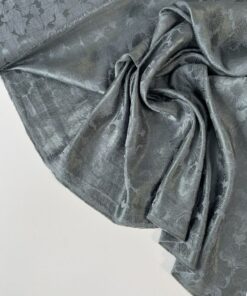 Жаккардовый серый хлопок с вискозой купить в розницу недорого